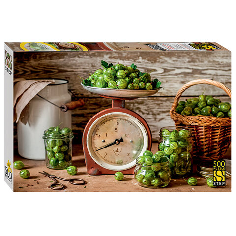 Пазл картонный, 500 элементов, АССОРТИ, поле 50х34,5 см, STEP PUZZLE