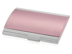 Визитница «Смит», Цвет розовый/серебристый