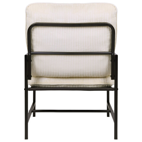 Кресло BRABIX "Gentle LC-300", ЛОФТ, пружинный блок, ткань велсофт (плюш), молочное, 533144