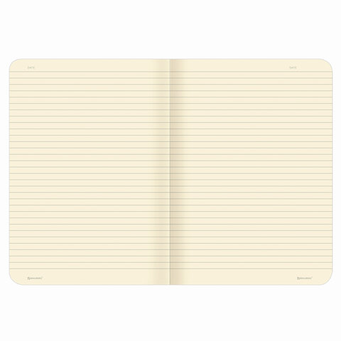 Тетрадь 60 л. в линию обложка кожзам SoftTouch, сшивка, B5 (179х250мм), ГОЛУБОЙ, BRAUBERG RAINBOW, 403886