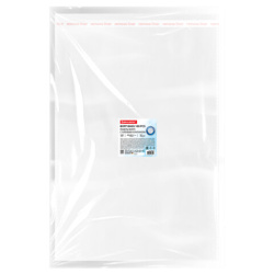 Пакеты БОПП с клеевым клапаном КОМПЛЕКТ 100 штук, 40х60+4 см, 30 мкм с усиленным швом, BRAUBERG, 700412