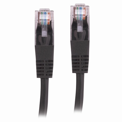 Кабель (патчкорд) UTP 5E категория, RJ-45, 3 м, SONNEN, для подключения Интернета по локальной сети LAN, 513123