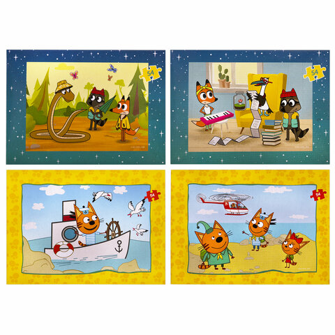 Пазлы картонные 54 элемента, "Лицензионные сюжеты", КОМПЛЕКТ 20 шт., поле 17,5х13 см