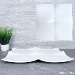 Блюдо менажница 4 секции 30 см / BG-11 /уп 8/