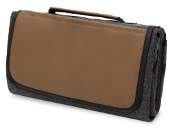 Плед для пикника «Campster», Цвет темно-серый, коричневый