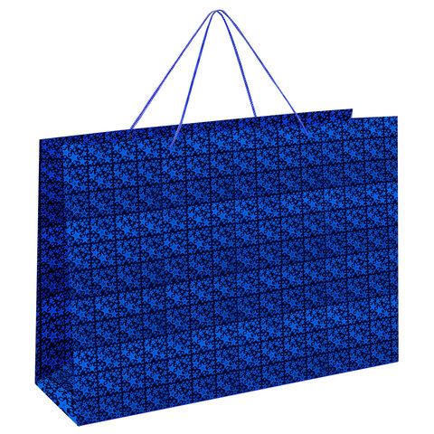 Пакет подарочный (1 шт.) 70x16x50 см, "BIG SIZE", голография, ассорти 3 цвета, ЗОЛОТАЯ СКАЗКА, 609732