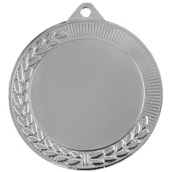 Медаль Regalia, большая, серебристая, 7х7,8х0,2 см