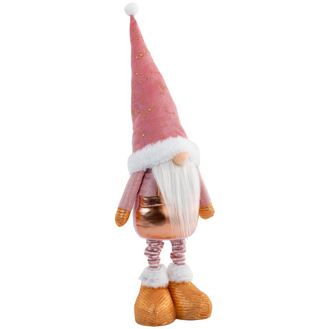 Украшение новогоднее интерьерное 72 см "Звездный Гном", телескопические ножки, полиэстер, ЗОЛОТАЯ СКАЗКА, 592512