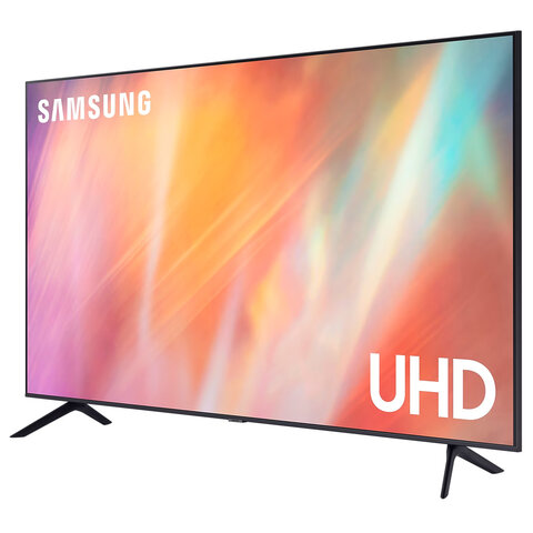 Телевизор SAMSUNG UE50AU7101, 50" (127 см), 3840x2160, 4K, 16:9, Tizen, Wi-Fi, Bluetooth, черный, 3219218