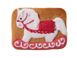 Пряник имбирный «Лошадка», Цвет белый