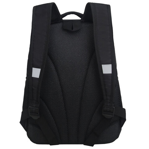 Рюкзак GRIZZLY школьный, анатомическая спинка, 2 отделения, для девочек, "GOLD CAT", 38х28х18 см, RG-563-2/1