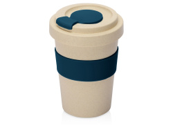 Стакан из пшеничного волокна «Flava», Цвет бежевый/синий индиго
