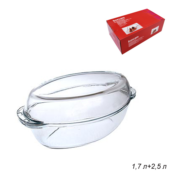 Форма для запекания с крышкой 1,8 л и 2,85 л Утятница / 59052 /уп 4/ 35х19х15 см