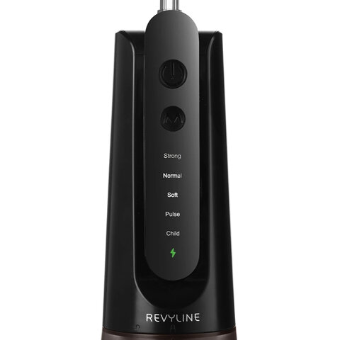 Ирригатор для полости рта REVYLINE RL 670, емкость резервуара 0,27 л, 2 насадки, черный, 9102
