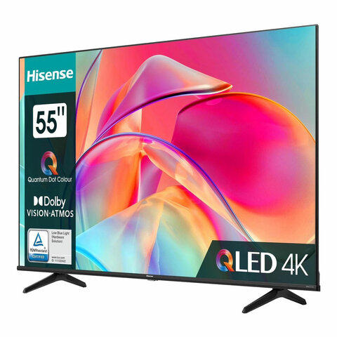 Телевизор HISENSE 55E7KQ, 55" (139 см), 3840x2160, 4K, 16:9, Vidaa, Wi-Fi, черный