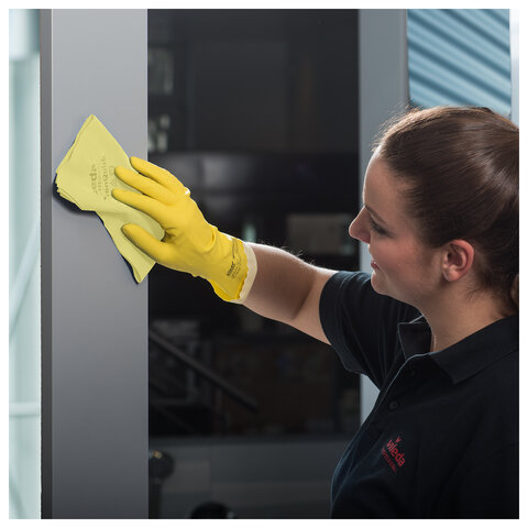 Салфетки VILEDA "МикронКвик" КОМПЛЕКТ 5 шт., микроволокно, желтый, 38х40 см, 170638