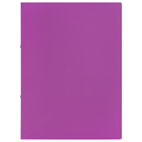Папка на 2 кольцах А4 BRAUBERG PIXEL, 25 мм, фиолетовая, до 170 листов, 0,5 мм, 273035