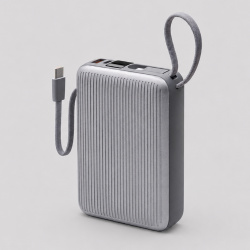 Внешний АКБ NRG Turbo Cable 20000 mAh, 22,5Вт, Размер 20000 mAh, Цвет графит