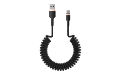 Кабель SPRING, USB 2.0 - Type-C, 1.5м, 3A, OLMIO
