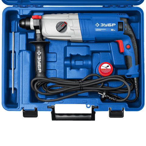 Перфоратор сетевой 1100 Вт, 920 об/мин, 5100 уд/мин, SDS Plus, ЗУБР Профессионал ЗП-32-1100 К