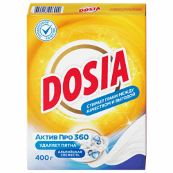 Стиральный порошок-автомат 400 г, DOSIA Optima "Альпийская свежесть", 3265586