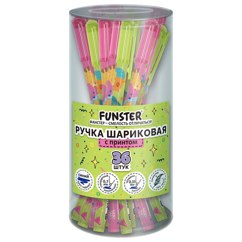 Ручка шариковая с принтом FUNSTER STICK "CUTE CAPY", СИНЯЯ, SOFT TOUCH покрытие, узел 0,7 мм, линия письма 0,35 м, 144393