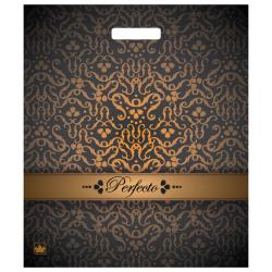 Пакет с вырубной ручкой ПВД, 42х48 см, "Перфекто Бисмарк", 90 мкм, н00244241