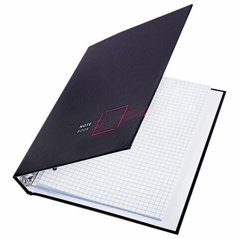 Тетрадь на кольцах А5 165х215 мм, 120 листов, твердый картон, клетка, BRAUBERG, "Dark", 404709