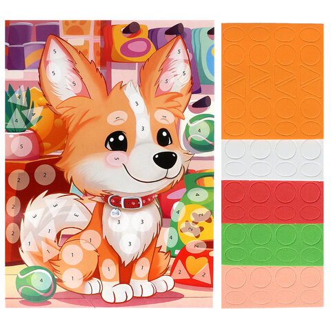 Набор для создания аппликаций из кристальной мозаики, 17 х 23 см, АССОРТИ, МУЛЬТИ АРТ