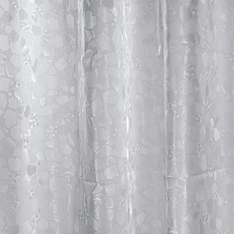 Шторка для ванной EVA, 180х200 см, кольца в комплекте, СЕРАЯ ЛЕДЯНАЯ СВЕЖЕСТЬ, PRIMILA (ПРИМИЛА), 700101