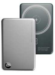 Внешний АКБ QM-16, 10000mAh, silver, OLMIO