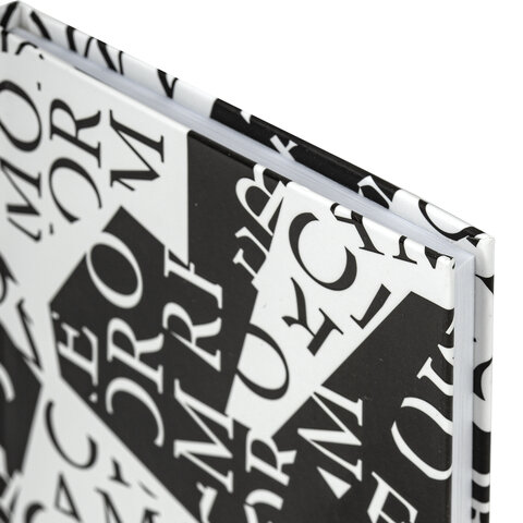 Планинг-еженедельник недатированный (165х90 мм) STAFF, твердая обложка, УФ-ЛАК, 64 л., "Black&White", 113513