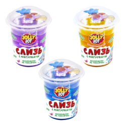 Слайм, слизь с фигурками, русалочки, 200 г, НАБОР 3 шт., JOLLY JOT, 666667