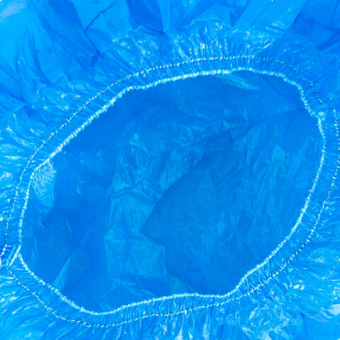 Бахилы двухслойные КОМПЛЕКТ 600 штук (300 пар) STRONG ПРОЧНЫЕ, размер 40х14 см, 100 мкм, 10 г, ELEGREEN