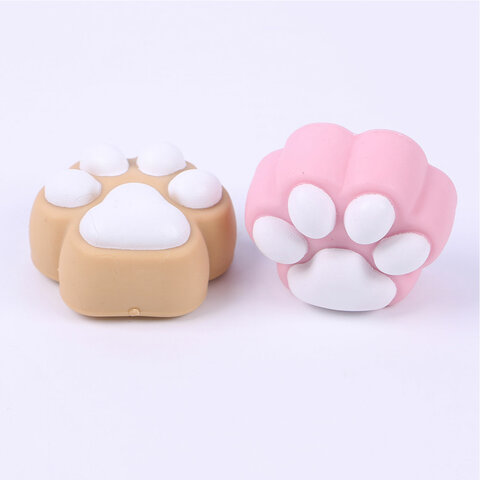 Игрушка-антистресс "КОШАЧЬЯ ЛАПКА", 6х6 см, ассорти 4 цвета, JOLLY JOT (ДЖОЛЛИ ДЖОТ), 665805