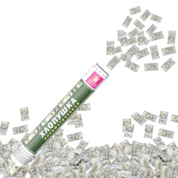 Хлопушка пневматическая 40 см "DOLLARS", бумага, наполнитель "доллары", ЗОЛОТАЯ СКАЗКА, 592463