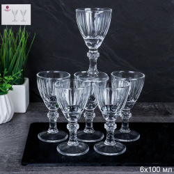 Рюмка 6 штук 100 мл / RFV-37 /уп 12/