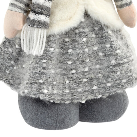 Украшение новогоднее интерьерное 75 см "Девочка", телескопические ножки, полиэстер, ЗОЛОТАЯ СКАЗКА, 592507