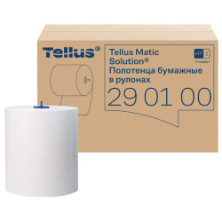 Полотенца бумажные рулонные 280 м, Tellus/TORK Matic (Система H1) UNIVERSAL, КОМПЛЕКТ 6 рулонов, 290100