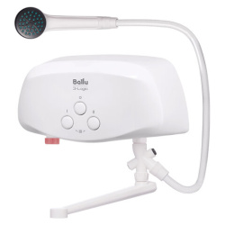 Водонагреватель проточный электрический BALLU 3-Logic TS, ненапорный, 3,5 кВт, 2 л/м, кран + душ, НС-1588892