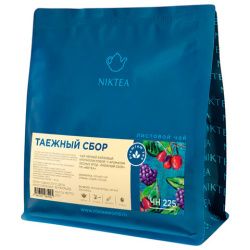 Чай листовой NIKTEA "Таежный сбор" черный со вкусом лесных ягод, 250 г, TNIKTE-L00001
