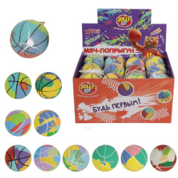 Мяч-попрыгун, 6 см, ТПР, ассорти, 12 цветов, JOLLY JOT (ДЖОЛЛИ ДЖОТ), 666124