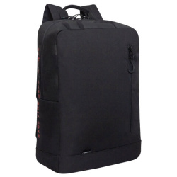 Рюкзак GRIZZLY, карман-антивор, "TOTAL BLACK", 42х28х12 см, RQL-513-2/3