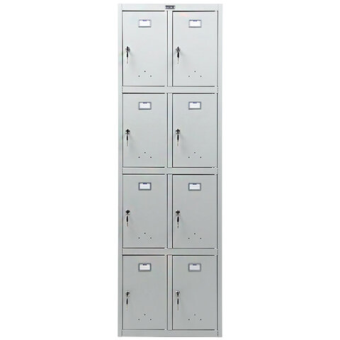 Шкаф металлический для сумок ПРАКТИК "ML/LS 24-60" восьмисекционный, 1830х600х500 мм, 33 кг, разборный, LS-24