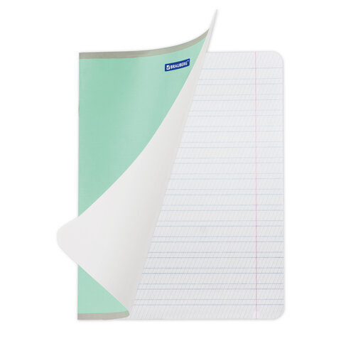 Тетради ДЭК 12 л. КОМПЛЕКТ 20 шт. BRAUBERG КЛАССИКА NEW, частая косая линия, обложка картон, ЗЕЛЕНАЯ, 880055