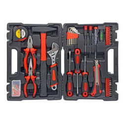 Набор инструментов столярно-слесарный, 84 предмета, пластиковый кейс, ГРАНДМАСТЕР, 671331