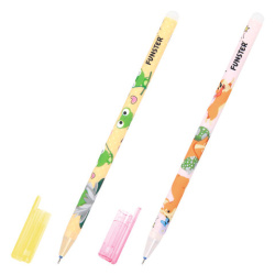 Ручка стираемая гелевая с принтом FUNSTER (ФАНСТЕР) "CUTE ANIMALS", СИНЯЯ, корпус ассорти, игольчатый наконечник 0,5 мм, линия 0,35мм 144410