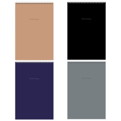 Блокнот БОЛЬШОЙ ФОРМАТ А4 198х297 мм, 80 л., гребень, подложка, клетка, BRAUBERG "Minimal Classic", 116424