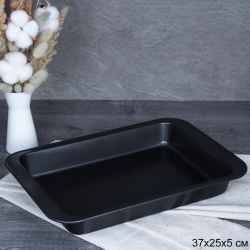 Противень 37х25х5 см / K598 /уп 50/ 0,422/ 37(31)х25(22)х5