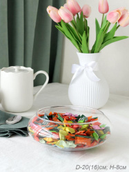 Ваза конфетница 16х8 см / H-20 /уп 36/755225